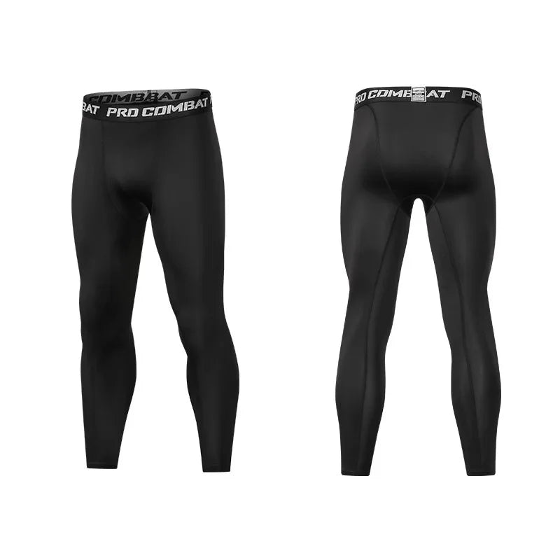 Calça de Compressão Masculina Esportiva Ideal para Treinos, Tecido Leve e Seco