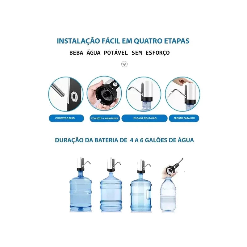 Bebedouro Bomba Elétrica Filtro Para Galão De Água 10 20 Lts.